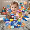 MIEBELY STEM Learning Gears Toys for Boys Girls Age3 4 5 Years Old, Toddler Engineers Building Toy Set for 3-5, Cars Toy for Kids, Birthday Gift for Kid and Toddler Toys, Kindergarten Science