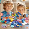 MIEBELY STEM Learning Gears Toys for Boys Girls Age3 4 5 Years Old, Toddler Engineers Building Toy Set for 3-5, Cars Toy for Kids, Birthday Gift for Kid and Toddler Toys, Kindergarten Science